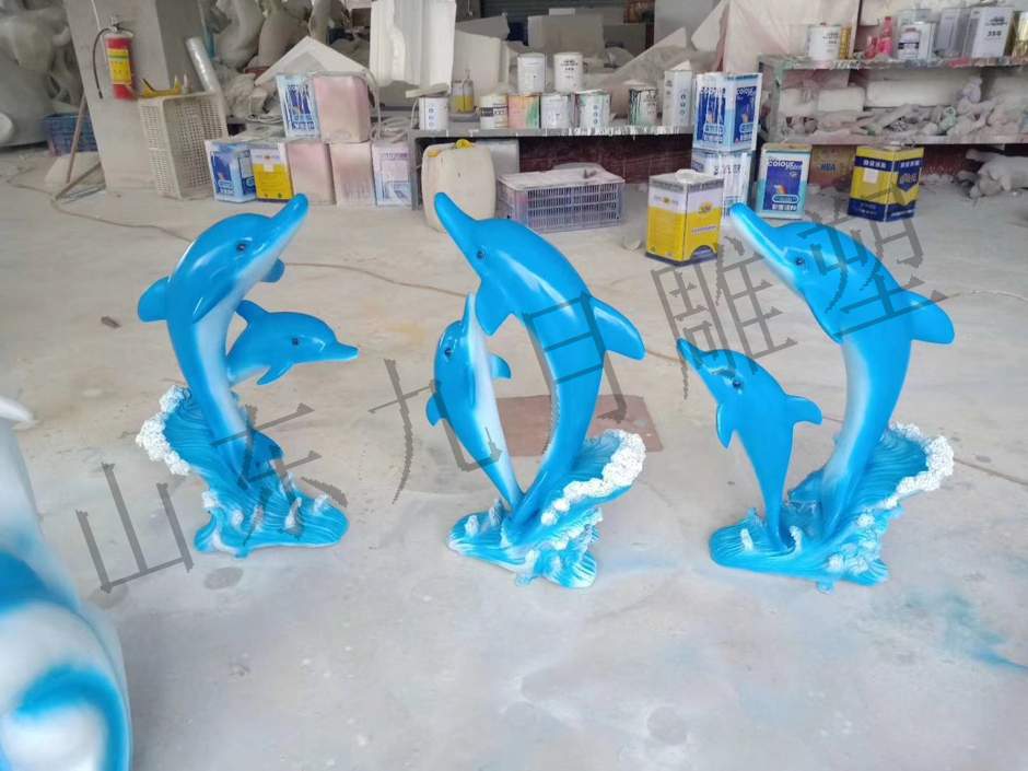 玻璃钢雕塑海豚